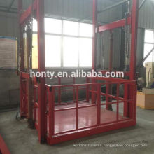 hydraulic platform lift/goods vertical hydraulic guide rail lift freight elevator
